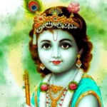 పంచామృత అభిషేకం చేస్తున్న చిన్న బాలకృష్ణ విగ్రహంతో, కృష్ణాష్టమి వ్రతం ఉత్సాహంగా జరుపుతున్న వాణి