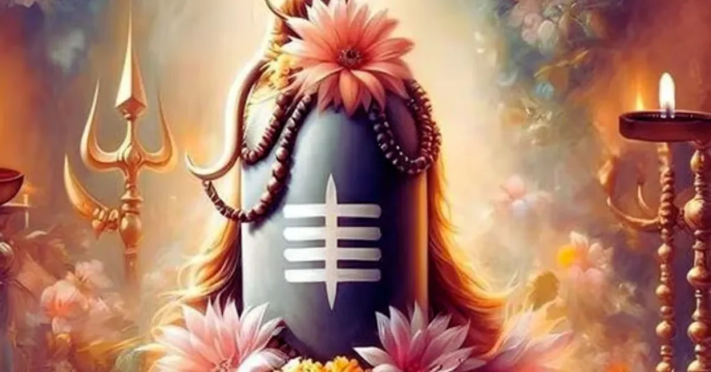 శ్రావణ మాసంలో శివుని పూజ చేస్తూ భక్తులు – శివారాధన దృశ్యం